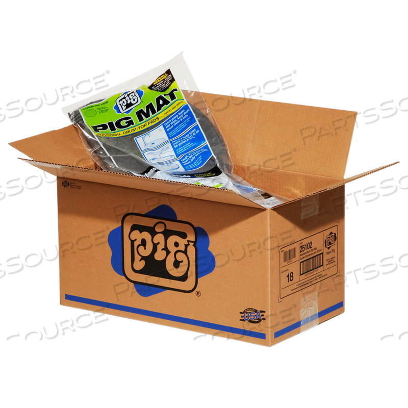 PIG UNIVERSAL LIGHT-WEIGHT ABSORBENT DRUM-TOP PAD by New Pig Corporation PIG UNIVERSAL LIGHT-WEIGHT ABSORBENT DRUM-TOP PAD by New Pig Corporation