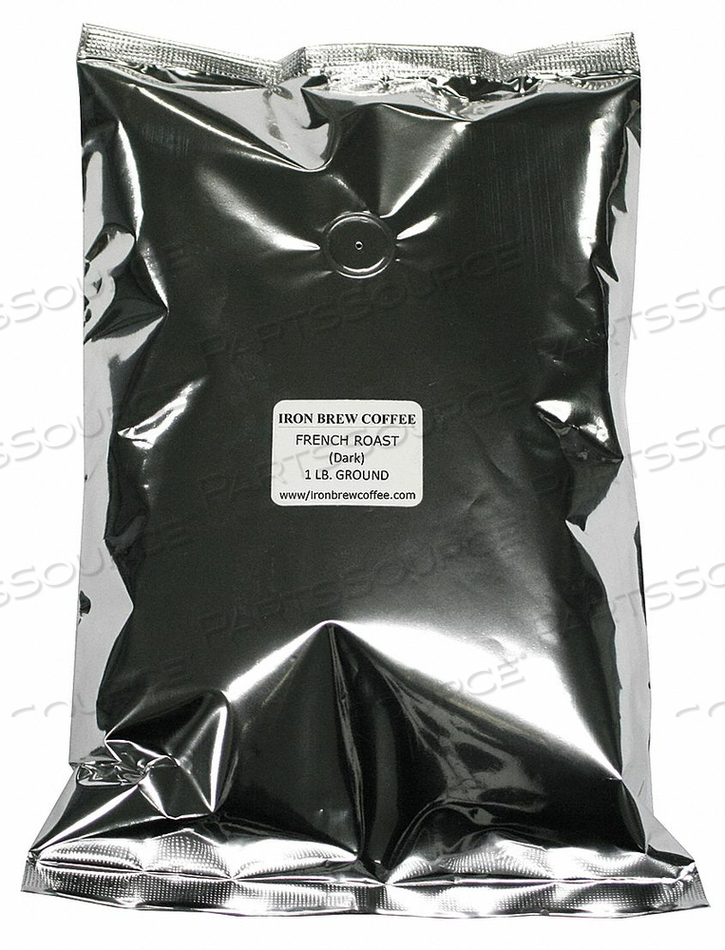 COFFEE FRENCH ROAST CAFF GROUND PK8 by Iron Brew Coffee COFFEE FRENCH ROAST CAFF GROUND PK8 by Iron Brew Coffee