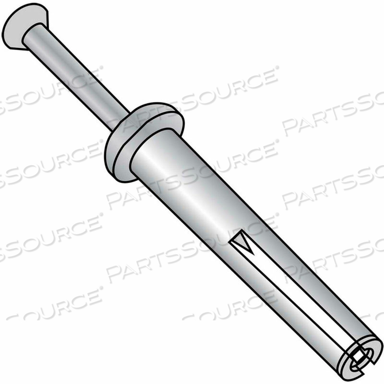 1/4 X 1-1/4 MUSHROOM HEAD HAMMER DRIVE ANCHOR 18-8 STAINLESS STEEL - PKG OF 100 by Kanebridge Corporation