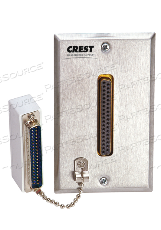 BED CONNECTOR RECEPTACLE KIT, 37 CONTACTS, PLATE, 8 FT by Crest Healthcare