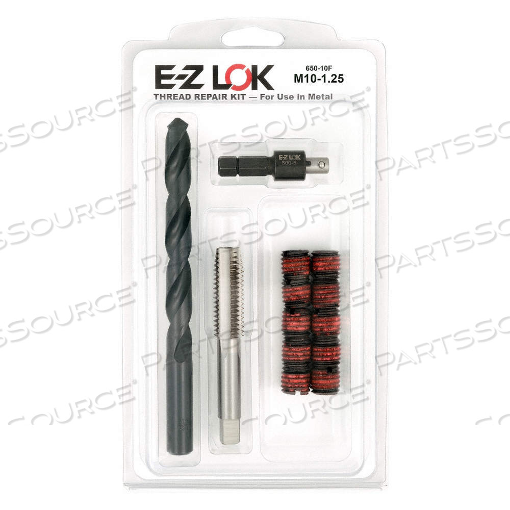 SELF LOCKING THREAD INSERT, STD WALL, M10-1.25 INT THRD SZ, 9/16"-12 EXT THRD SZ by E-Z Lok SELF LOCKING THREAD INSERT, STD WALL, M10-1.25 INT THRD SZ, 9/16"-12 EXT THRD SZ by E-Z Lok