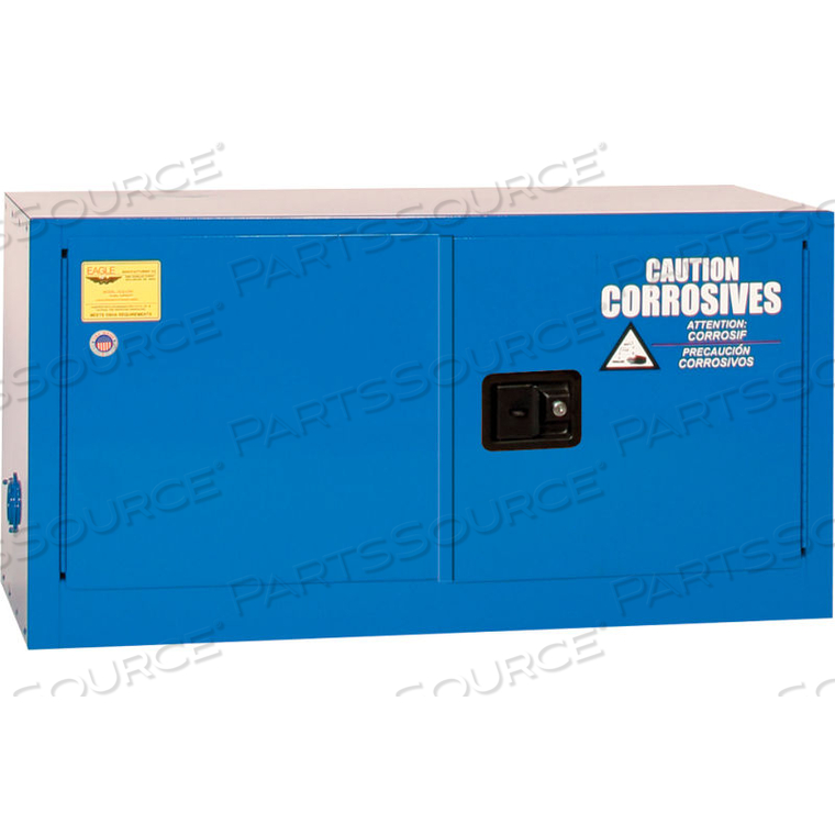 EAGLE ACID & CORROSIVE CABINET WITH SELF CLOSE - 15 GALLON 