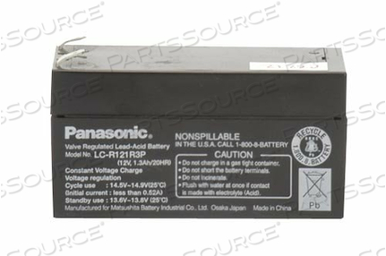 BATTERY, RECHARGEABLE SEALED LEAD ACID, 12V, 1.2 AH, 0.187 IN 