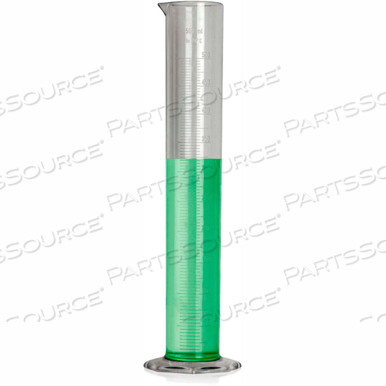 GRADUATED CYLINDER 500ML 5ML GRADS PMP by Bel-Art Products GRADUATED CYLINDER 500ML 5ML GRADS PMP by Bel-Art Products