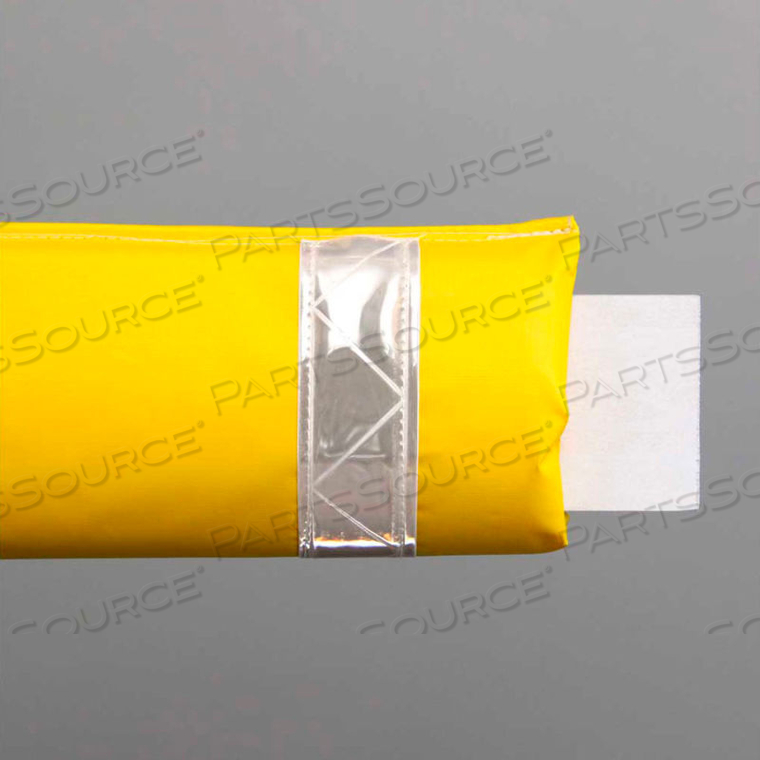 108"W SOFT NYLON GATE ARM COVER - YELLOW COVER/WHITE TAPES by Innoplast, Inc
