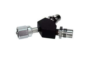 DISS Y-BLOCK, HEX NUT FEMALE INLET X DISS MALE OUTLETS, MED AIR by Bay Corporation DISS Y-BLOCK, HEX NUT FEMALE INLET X DISS MALE OUTLETS, MED AIR by Bay Corporation