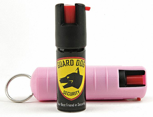 PEPPER SPRAY KEY RING PINK HARD CASE by Guard Dog Security