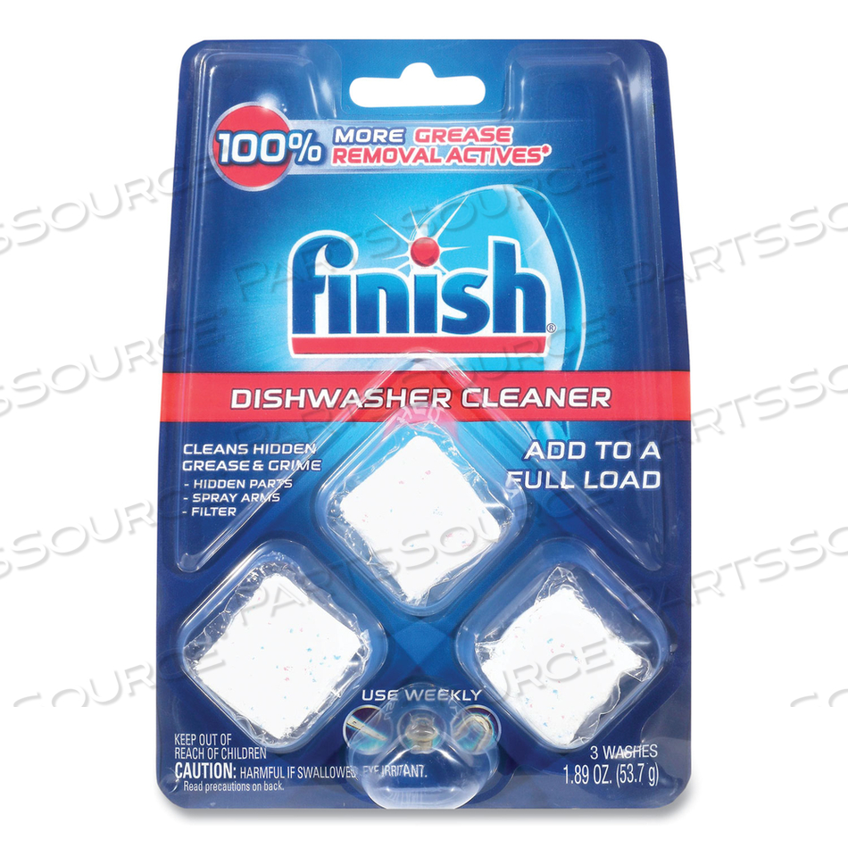 DISHWASHER CLEANER POUCHES, ORIGINAL SCENT, POUCH, 24 TABS/POUCH, 8/CARTON 