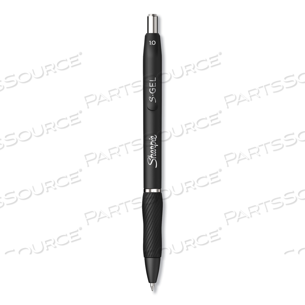 S-GEL HIGH-PERFORMANCE GEL PEN, RETRACTABLE, BOLD 1 MM, BLACK INK, BLACK BARREL, 4/PACK by Sharpie