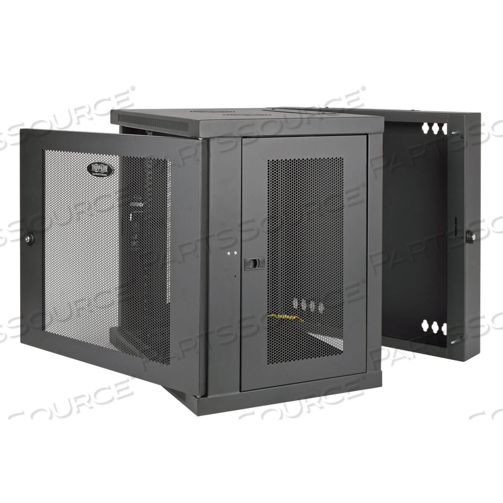 12U WALL MOUNT RACK ENCLOSURE CABINET SWINGING HINGED DOOR DEEP by Tripp Lite