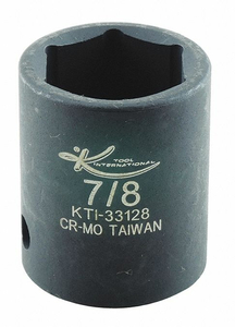 IMPACT SOCKET SAE 7/8IN. 1-1/2IN.L HEX by KTI IMPACT SOCKET SAE 7/8IN. 1-1/2IN.L HEX by KTI