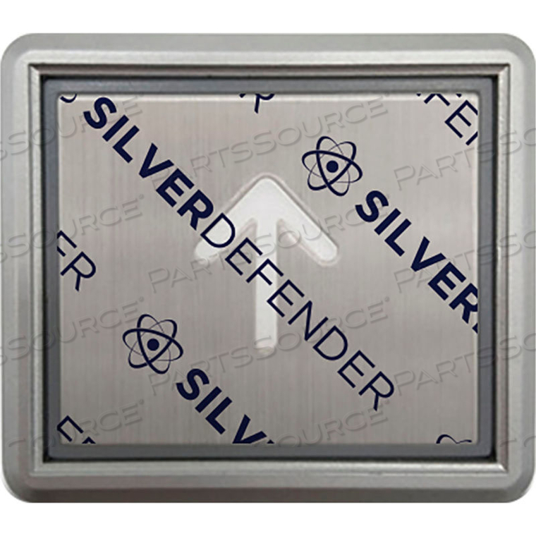 ANTIMICROBIAL FILM FOR SQUARE ELEVATOR BUTTONS, 5"H X 4"W CLEAR 100/PACK by Silver Defender Corp ANTIMICROBIAL FILM FOR SQUARE ELEVATOR BUTTONS, 5"H X 4"W CLEAR 100/PACK by Silver Defender Corp