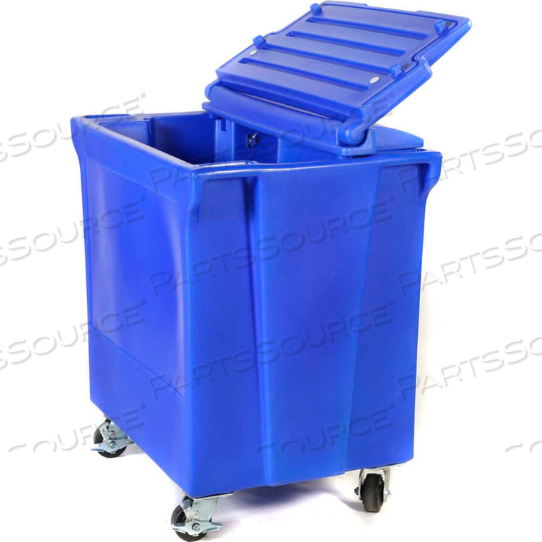 COLDSTOR ICE & BEVERAGE BIN-BODY, LID, AND CASTERS, BLUE by Forte Product Solutions COLDSTOR ICE & BEVERAGE BIN-BODY, LID, AND CASTERS, BLUE by Forte Product Solutions