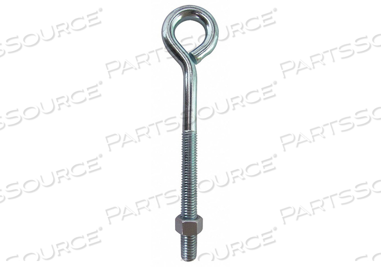 ROUTING EYE BOLT, STEEL, ZINC PLATED, BENT, 5/16"-18 THREAD SIZE, 4 IN SHANK LG by Fabory