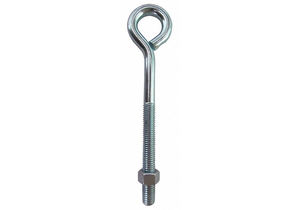 ROUTING EYE BOLT, STEEL, ZINC PLATED, BENT, 5/16"-18 THREAD SIZE, 4 IN SHANK LG by Fabory
