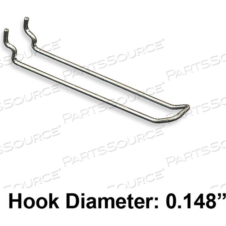 SAFETY LOOP HOOK, 6"L, METAL - PKG QTY 50 by Azar International