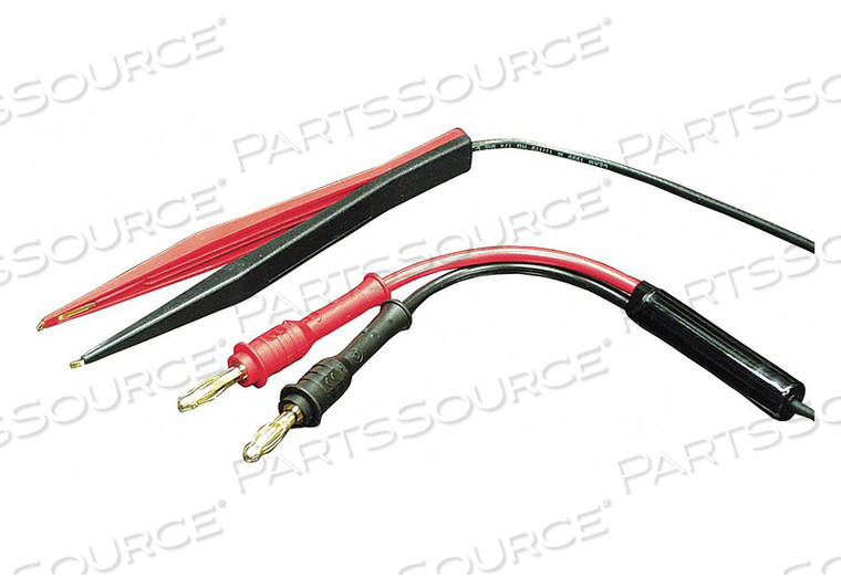 TWEEZER TEST LEADS RED/BLACK SILICONE by B&K Precision