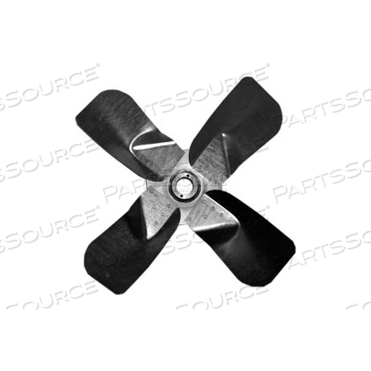 HEAVY DUTY FOUR WING FAN BLADE, GALVANIZED STEEL PROPS, 54" DIA.,CW, 27 PITCH by Lau