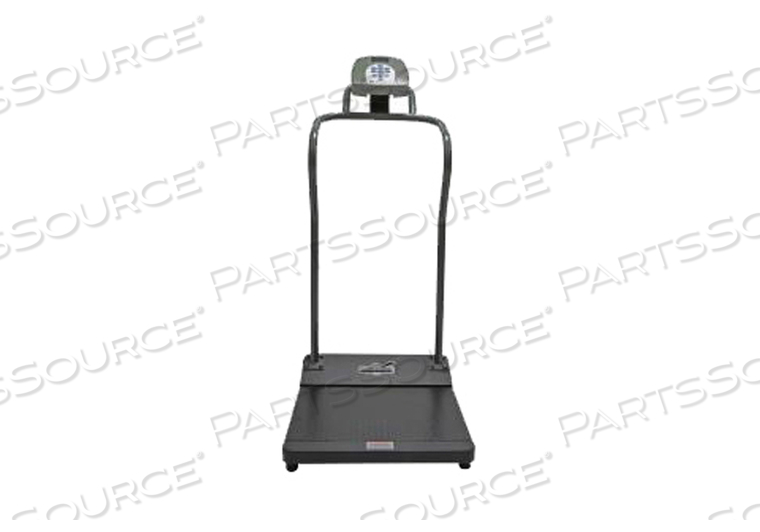 ANTIMICROBIAL DIGITAL PLATFORM SCALE 1000 LB X 0.2 LB, 1-1/2 IN HIGH CONTRAST COLOR TFT-LCD by Health O Meter Professional Scales