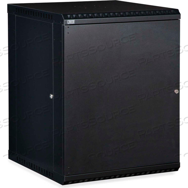 15U LINIER FIXED WALL MOUNT CABINET - SOLID DOOR by Kendall Howard LLC