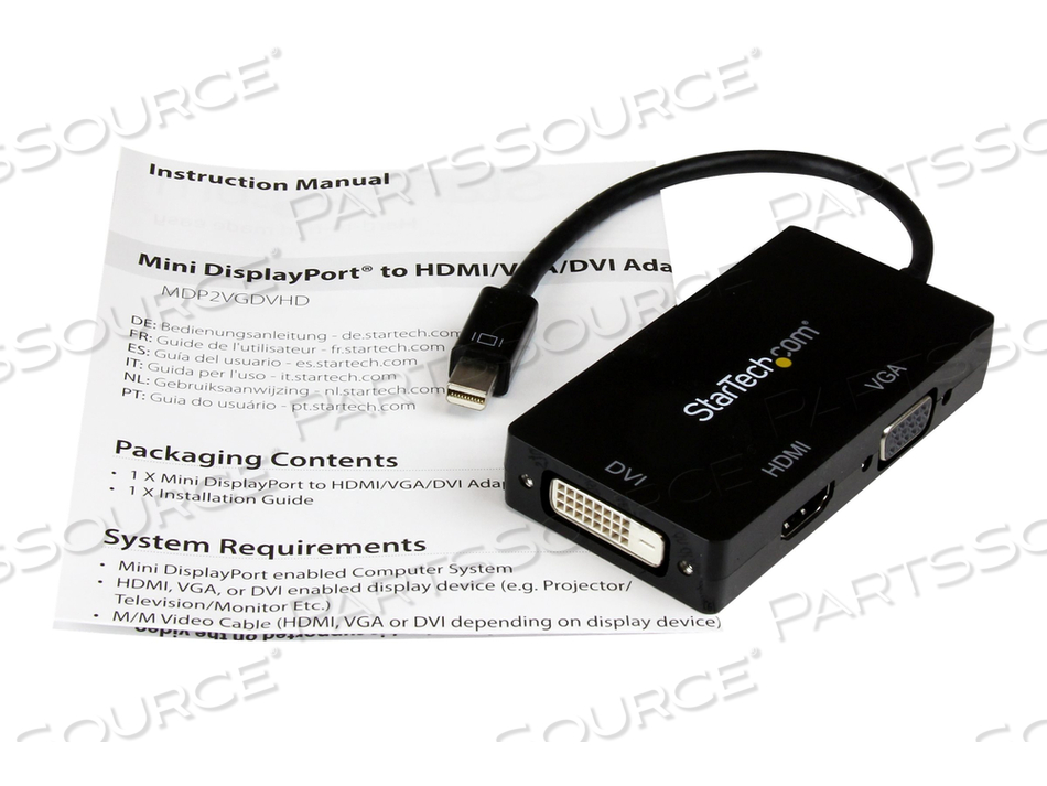 CONNECT A MINI DISPLAYPORT-EQUIPPED PC OR MAC TO AN HDMI, VGA, OR DVI DISPLAY -M by StarTech.com Ltd. CONNECT A MINI DISPLAYPORT-EQUIPPED PC OR MAC TO AN HDMI, VGA, OR DVI DISPLAY -M by StarTech.com Ltd.