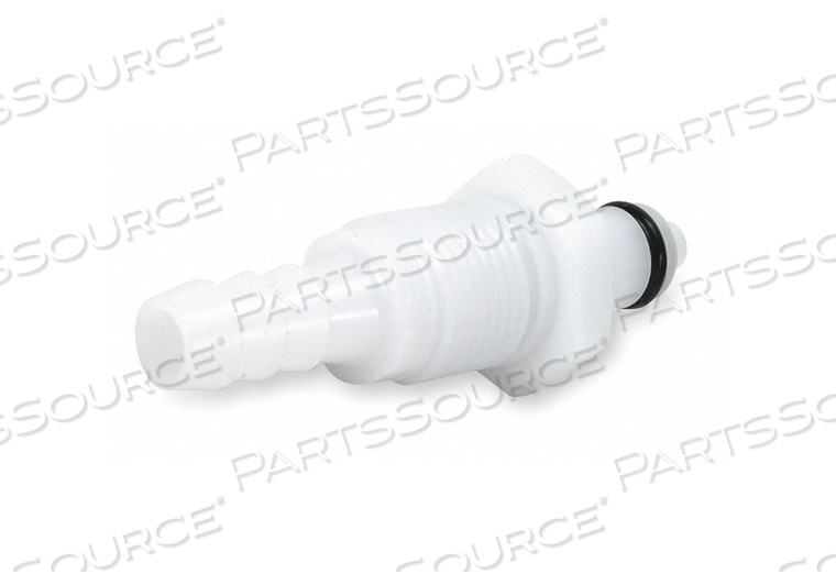 1/4 HOSE BARB NON-VALVED PANEL MOUNT ACETAL COUPLING INSERT by Colder Products Company