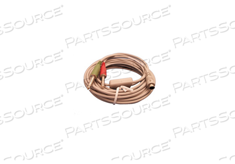 DEFIBRILLATOR CABLE ASSEMBLY, 7 PIN MINI-DIN PLUG, 1/4 IN PHONE PLUG 