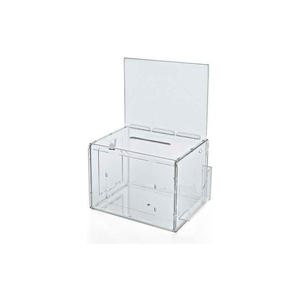 LARGE SUGGESTION BOX W/ POCKET, LOCK & KEYS, CLEAR, 7.75" X 6",1 PIECE by Azar International