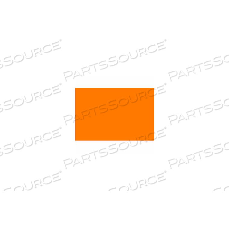 FLUORESCENT ORANGE 3" X 5" by Decker Tape Products