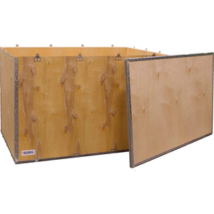 4-PANEL HINGED SHIPPING CRATE WITH LID, 48" X 30" X 30" O.D. by National Corrugate LLC