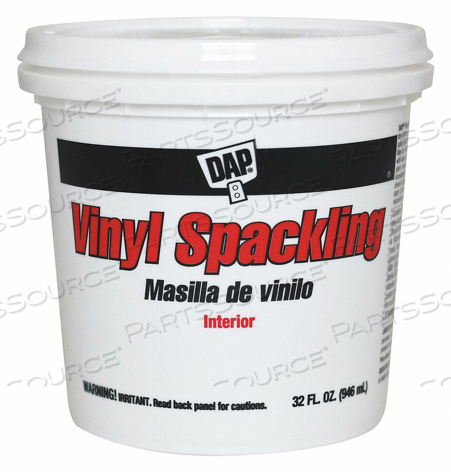 VINYL SPACKLING 1 QT. WHITE PAIL by DAP Products Inc.