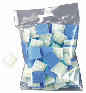 CABLE TIE MOUNTING PAD 4-WAY NATRL PK100 by Ty-Rap