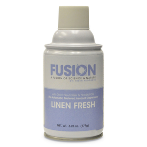 FUSION METERED AEROSOLS, LINEN FRESH, 6.25 OZ, 12/CARTON by Fresh Products