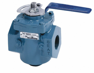 PLUG VALVE 1-1/2 LEVER OPERATED CI by Val-Matic