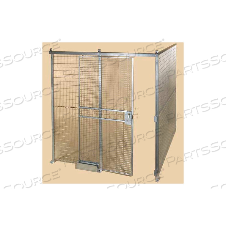 QWIK-FENCE WIRE MESH PRE-DESIGNED, 2 SIDED ROOM KIT, W/O ROOF 12'W X 8'D X 12'H, W/SLIDE DOOR 