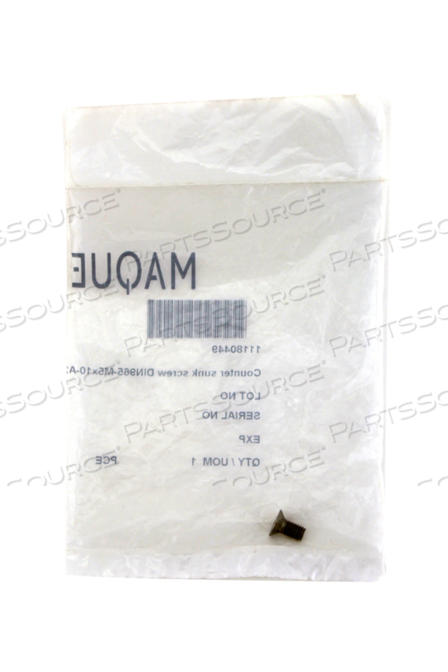 COUNTER SUNK SCREW DIN965-M5X10-A2-50 by Getinge USA Sales, LLC