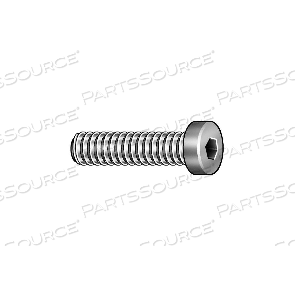 SOCKET HEAD CAP SCREW, 1/4"-20 THREAD SIZE, 1 IN LG, LOW-PROFILE STD, BLACK OXIDE, STEEL by Approved Vendor