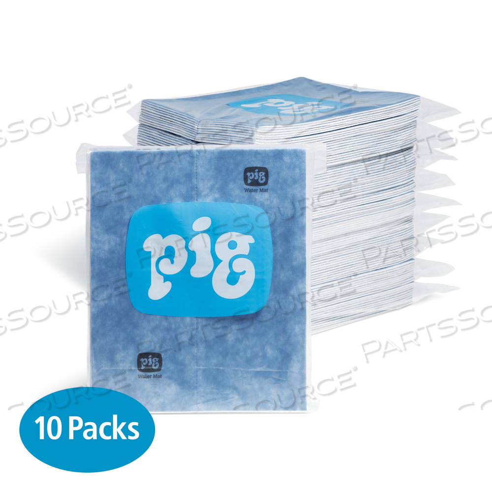 PIG WATER ABSORBENT MAT PAD QUICK RESPONSE PACKS by New Pig Corporation PIG WATER ABSORBENT MAT PAD QUICK RESPONSE PACKS by New Pig Corporation