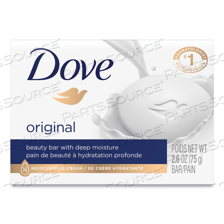 WHITE BEAUTY BAR, LIGHT SCENT, 2.6 OZ by Dove WHITE BEAUTY BAR, LIGHT SCENT, 2.6 OZ by Dove