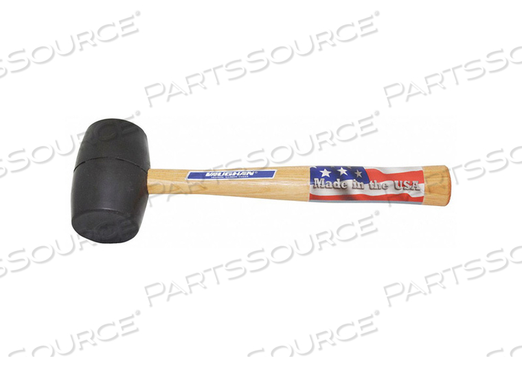 HAMMER SOLID MALLET RUBBER 20 OZ. 13IN. by Vaughan