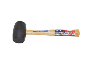 HAMMER SOLID MALLET RUBBER 20 OZ. 13IN. by Vaughan