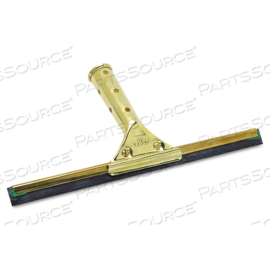GOLDEN CLIP BRASS SQUEEGEES, 12" WIDE BLADE, 4.5" HANDLE by Unger
