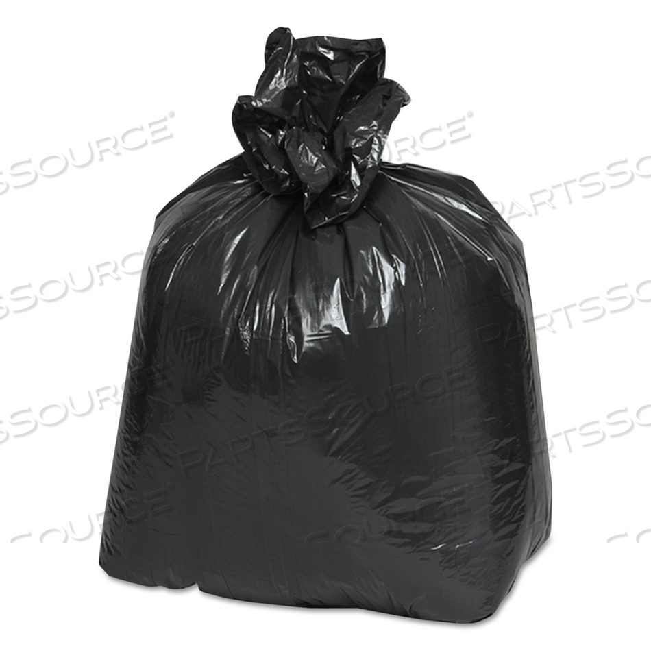 LINEAR LOW DENSITY RECYCLED CAN LINERS, 10 GAL, 0.85 MIL, 24" X 23", BLACK, 25 BAGS/ROLL by Earthsense