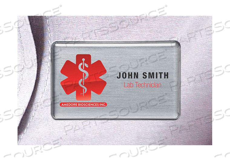 BADGE LASER BLANK LEGEND PK10 by Mighty Badge