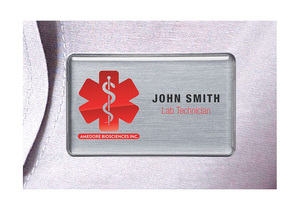 BADGE LASER BLANK LEGEND PK10 by Mighty Badge