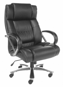 EXEC CHAIR LEATHER BLACK 19-23 SEAT HT by OFM Inc