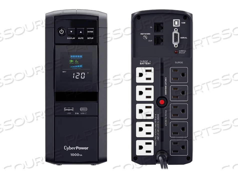 PFC SINEWAVE UPS, 1000VA/600W by CyberPower