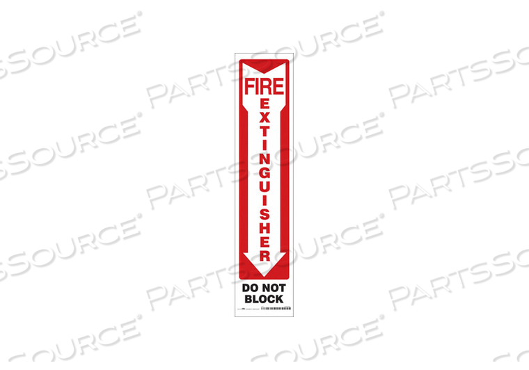 SAFETY SIGN 4 W 18 H 0.004 THICKNESS by Condor
