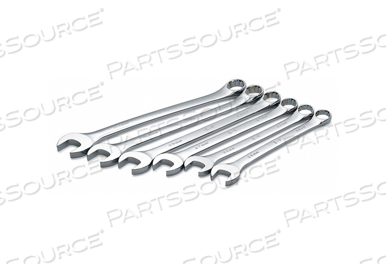 COMBO WRENCH SET CHROME 25-32MM 6 PC by SK Professional Tools