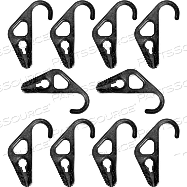 THE BETTER BUNGEE ADJUSTABLE HOOKS FOR 5/16" BUNGEE ROPES - PKG QTY 10 